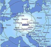 Nürnberg in Europe